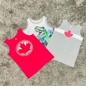 The Children’s Place Boys Tank Top - Three Pieces. Size Medium (7-8 Years Old)